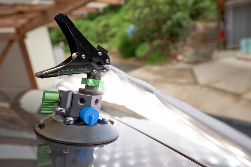 9.Solutions Suction Cup, Unique Cheese Block, 3/8" Rod Clamps on Any Side, 9.VB5105, Duty Power-Grip Industrial Suction Plate for car Mount - Image 4